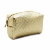 Golden Quilted Cosmetic Bag(Golden Quilted Cosmetic Bag)