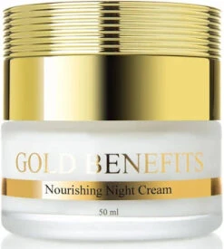 Gold Benefits 24K Gold Nourishing Night Cream 50ml(Gold Benefits 24k Gold Nourishing Night Cream 50ml) -Jericho Skincare Shop GBNCJar