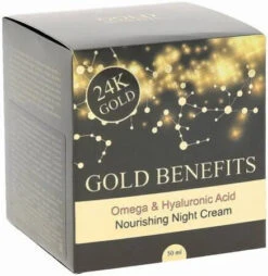 Gold Benefits 24K Gold Nourishing Night Cream 50ml(Gold Benefits 24k Gold Nourishing Night Cream 50ml) -Jericho Skincare Shop GBNCbox
