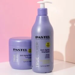 Pastel Professional True Silver Anti-Aging Shampoo 500ml(Pastel Professional Haircare Brass Removing Purple Shampoo For Blond Grey Hair) 7 Pastel Professional True Silver Anti-Aging Shampoo 500ml(Pastel Professional Haircare Brass Removing Purple Shampoo For Blond Grey Hair) -Jericho Skincare Shop IMG 8233