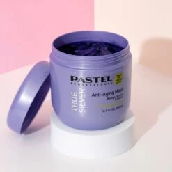 Pastel Professional True Silver Anti-Aging Mask 500ml(Pastel Professional Salon Haircare Brass Removing Purple Mask For Blond Hair 500ml) -Jericho Skincare Shop IMG 8518