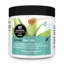 Juman Honey & Aloe Vera Foam Scrub With Dead Sea Minerals 340g(Juman Honey Aloe Vera Foam Scrub With Dead Sea Minerals 340g)