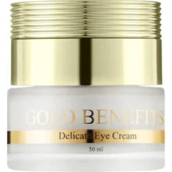 Gold Benefits 24K Gold Delicate Eye Cream 50ml(Gold Benefits 24k Gold Delicate Eye Cream 50ml) -Jericho Skincare Shop gold benefits eye cream jar 1