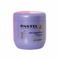 Pastel Professional True Silver Anti-Aging Mask 500ml(Pastel Professional Salon Haircare Brass Removing Purple Mask For Blond Hair 500ml)